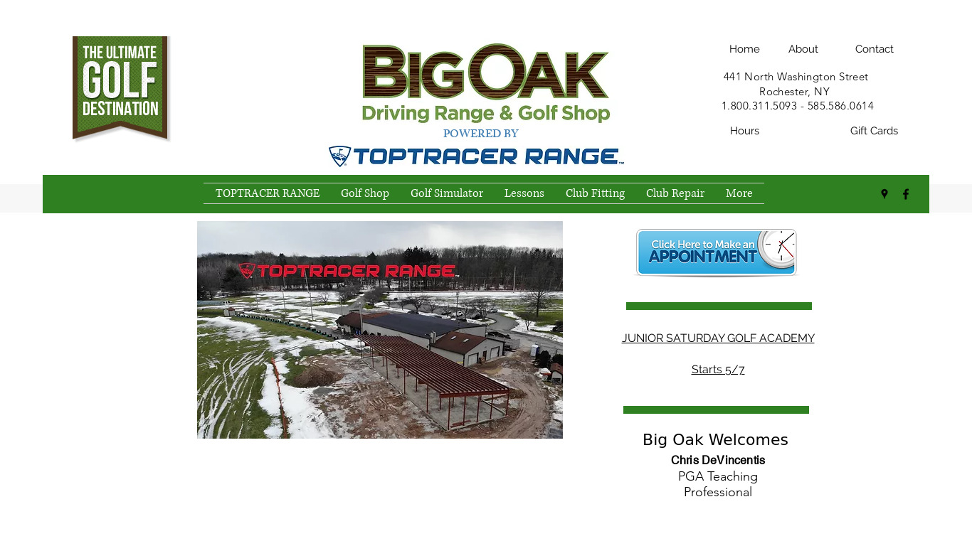 Big Oak Landing page