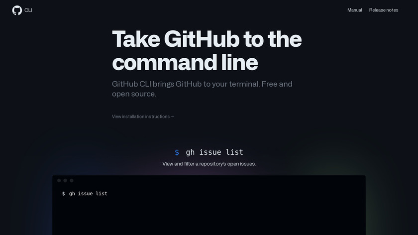 GitHub CLI Landing Page