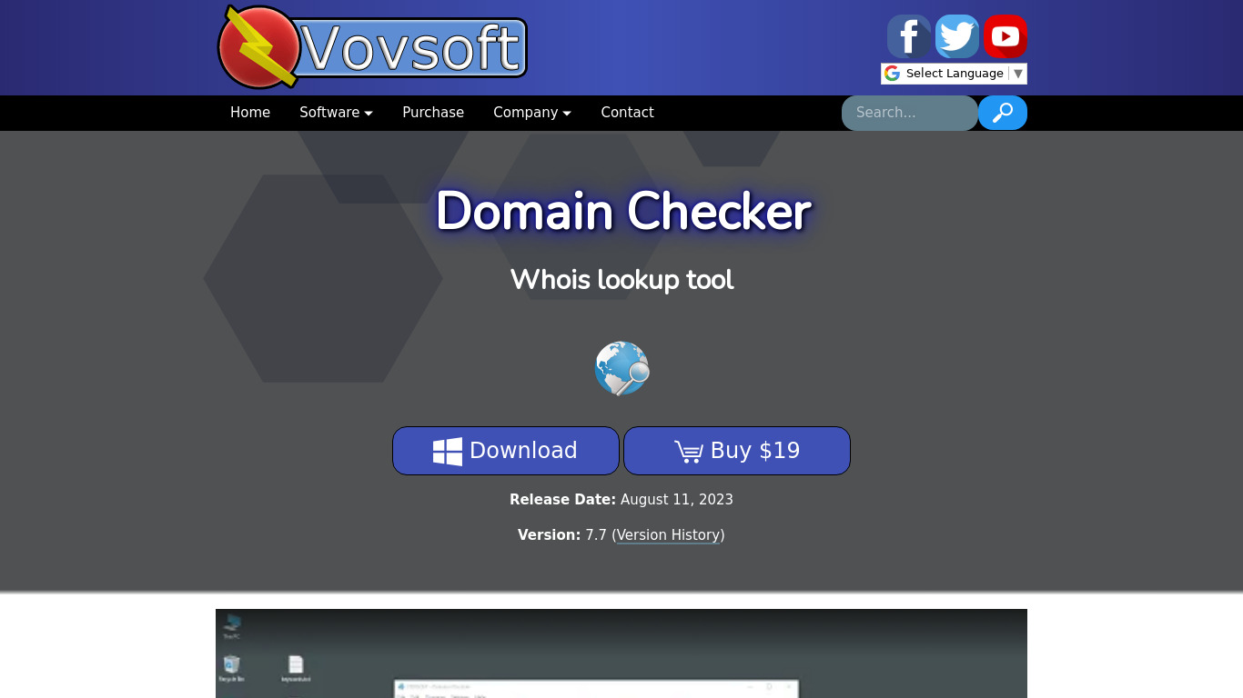 Domain Checker Landing page
