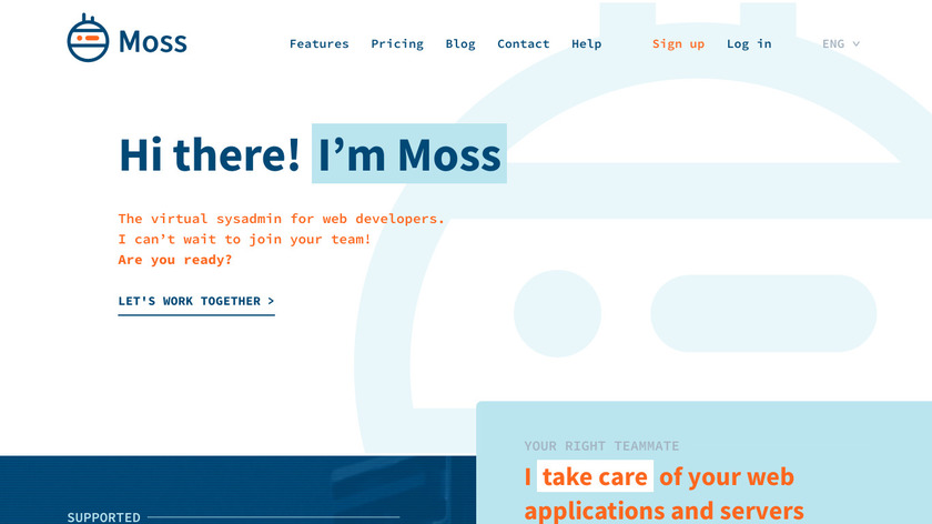 Moss.sh Landing Page
