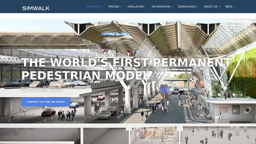 SimWalk-360 Landing Page