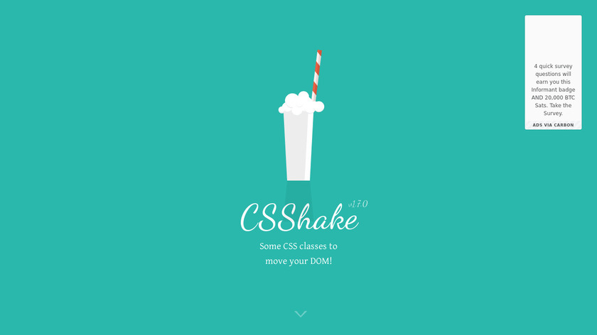 CSShake Landing Page