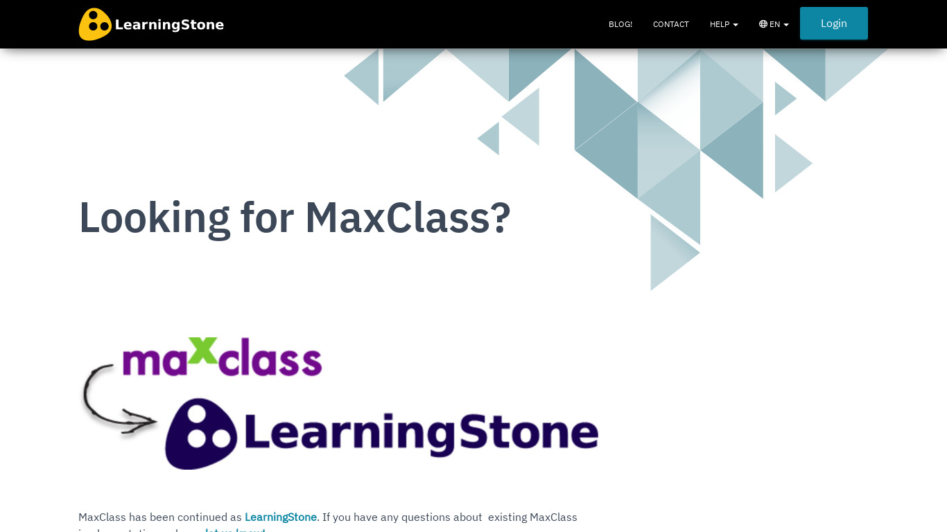 MaxClass Landing page