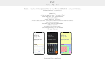 Calc iOS App image