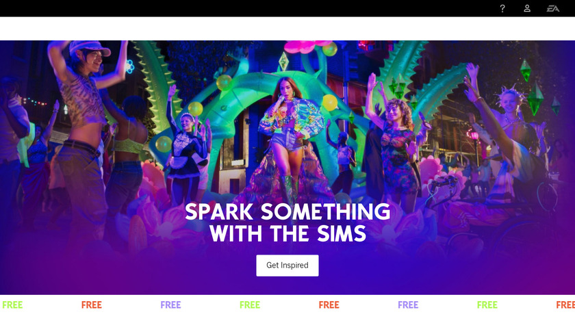 The Sims 4 Landing Page