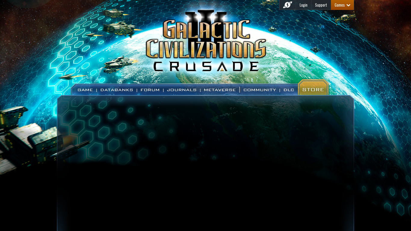 Galactic Civilizations III: Crusade Landing page