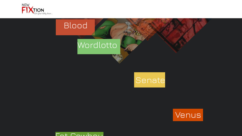 NewFiction Landing Page
