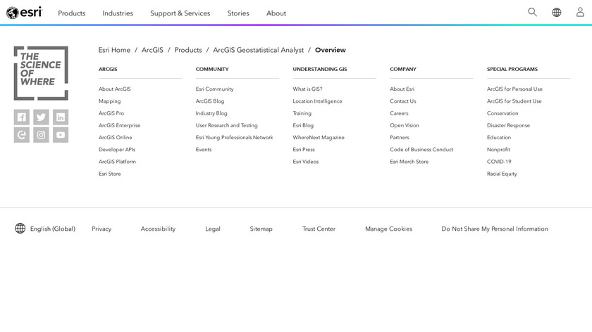 ArcGIS Geostatistical Analyst Landing Page