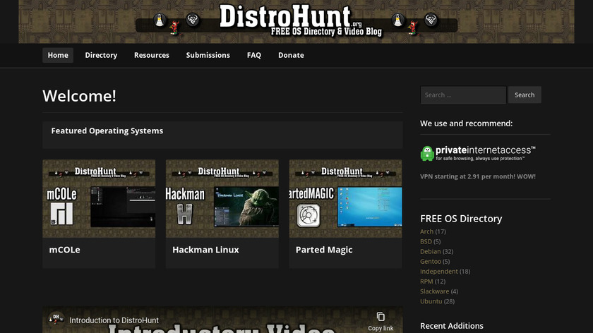 DistroHunt Landing Page