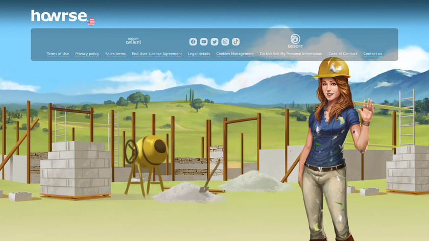 Howrse Landing Page