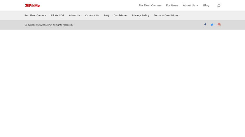PikMe Landing Page