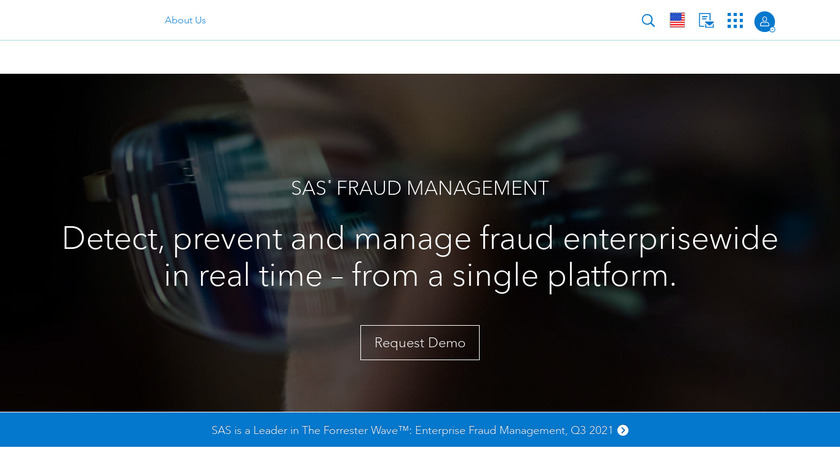 SAS Fraud Management Landing Page