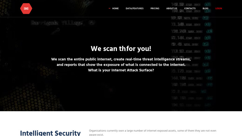 BinaryEdge Landing Page