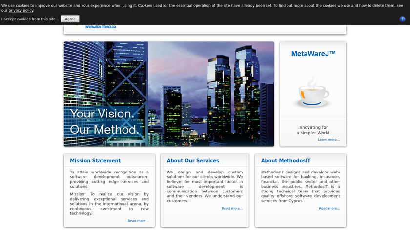 MethodosIT Quotation Management System Landing Page