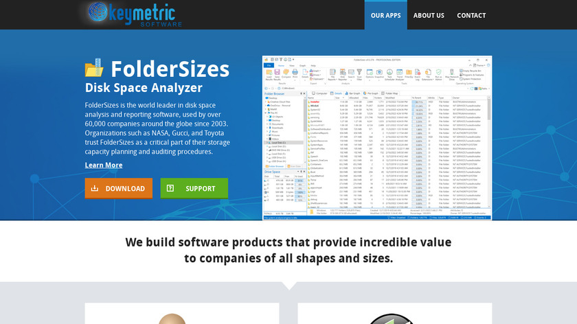 Key Metric Software Landing Page