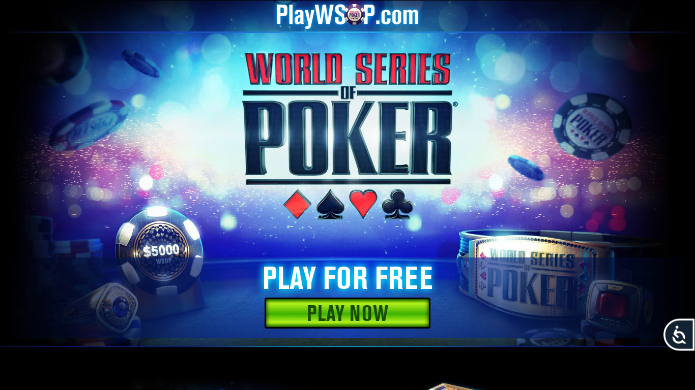 World Series of Poker Landing page
