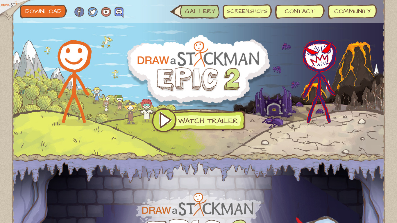 Draw a Stickman: EPIC 2 Landing page
