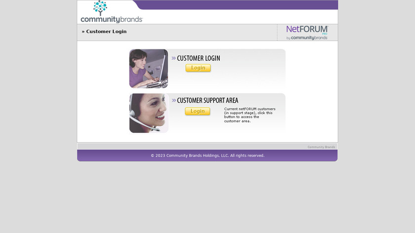 netFORUM Pro Landing Page