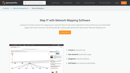 Spiceworks Network Mapping image