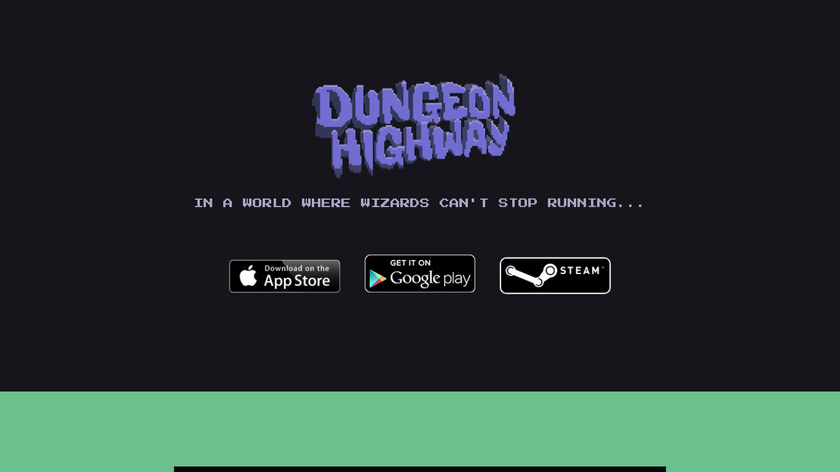Dungeon Highway Landing Page