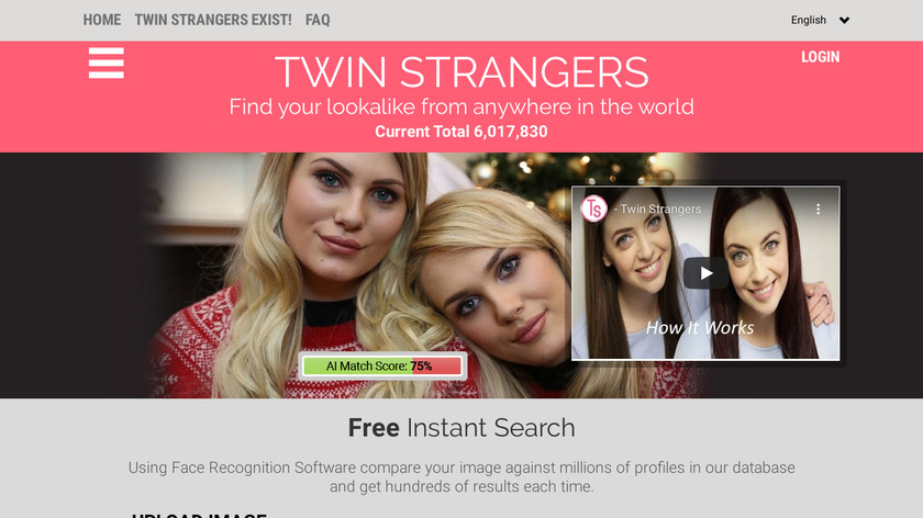 Twin Strangers Landing Page