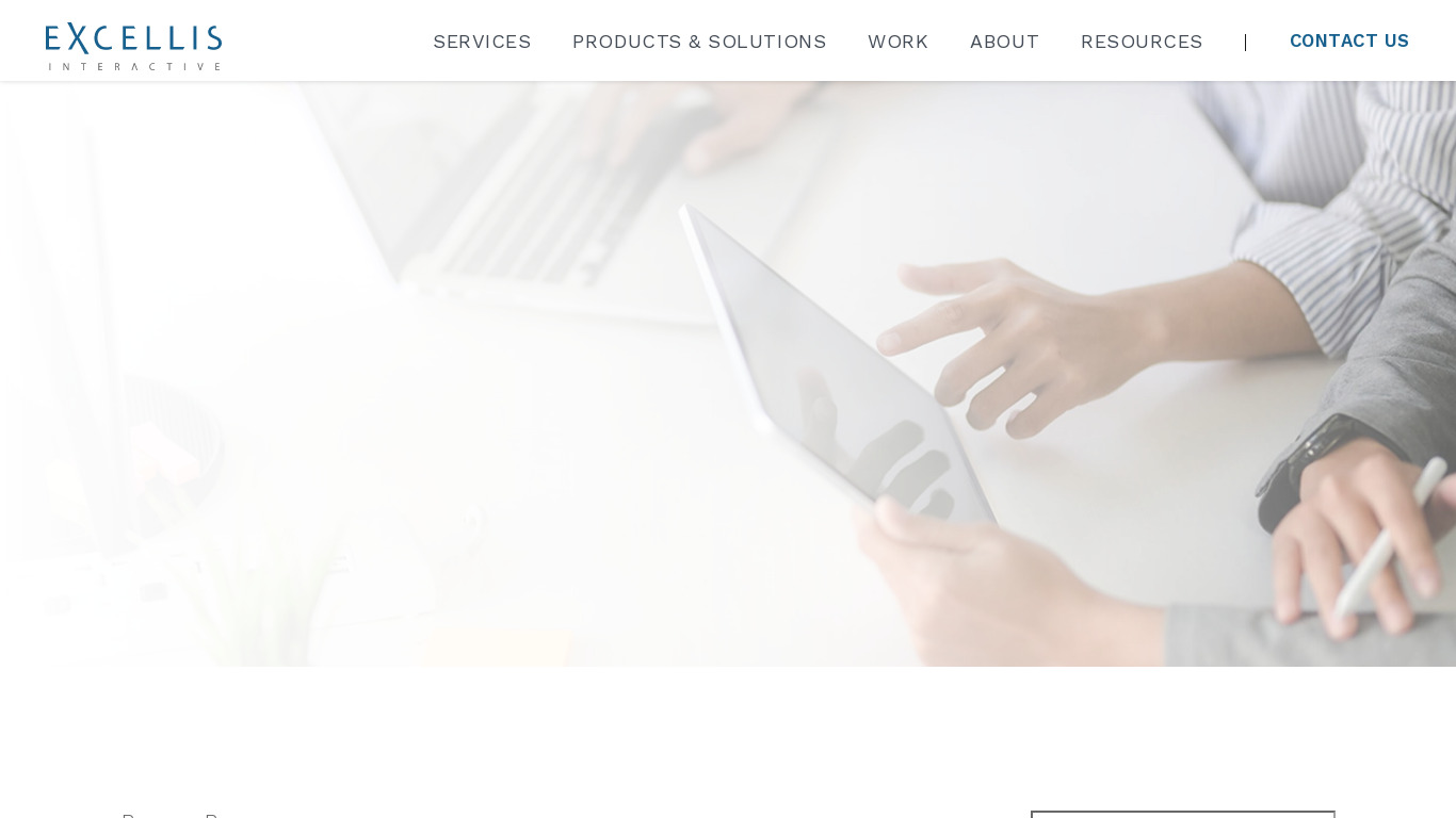 Excellis Consulting Corporation Landing page