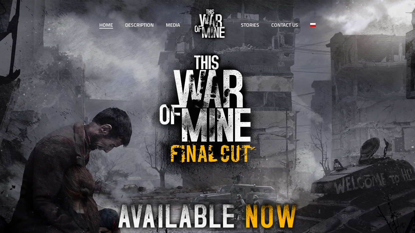This War of Mine Landing page