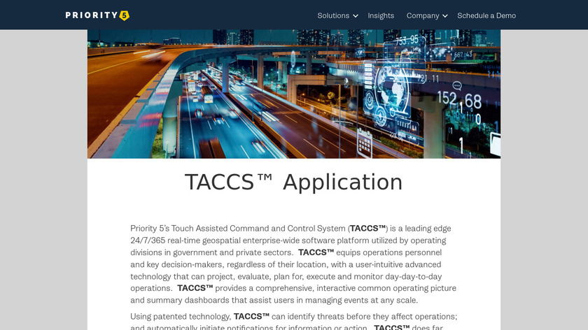 TACCS Landing Page