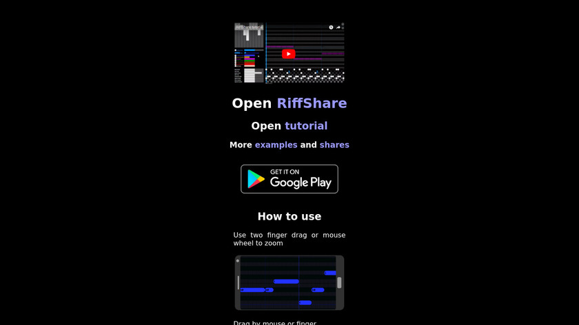 RiffShare Landing Page