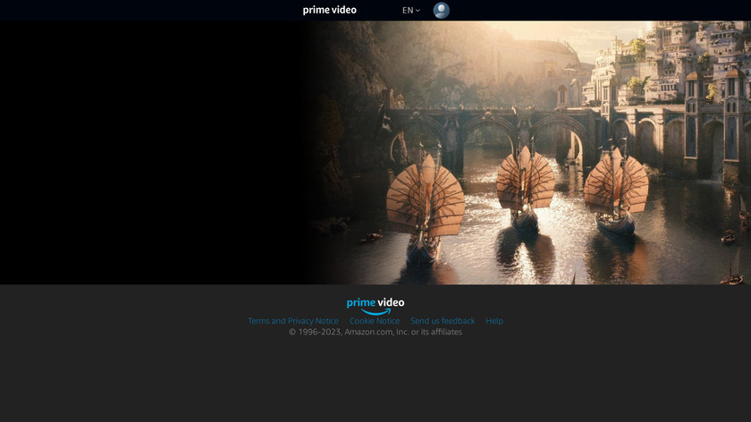 Amazon Prime Video Landing Page