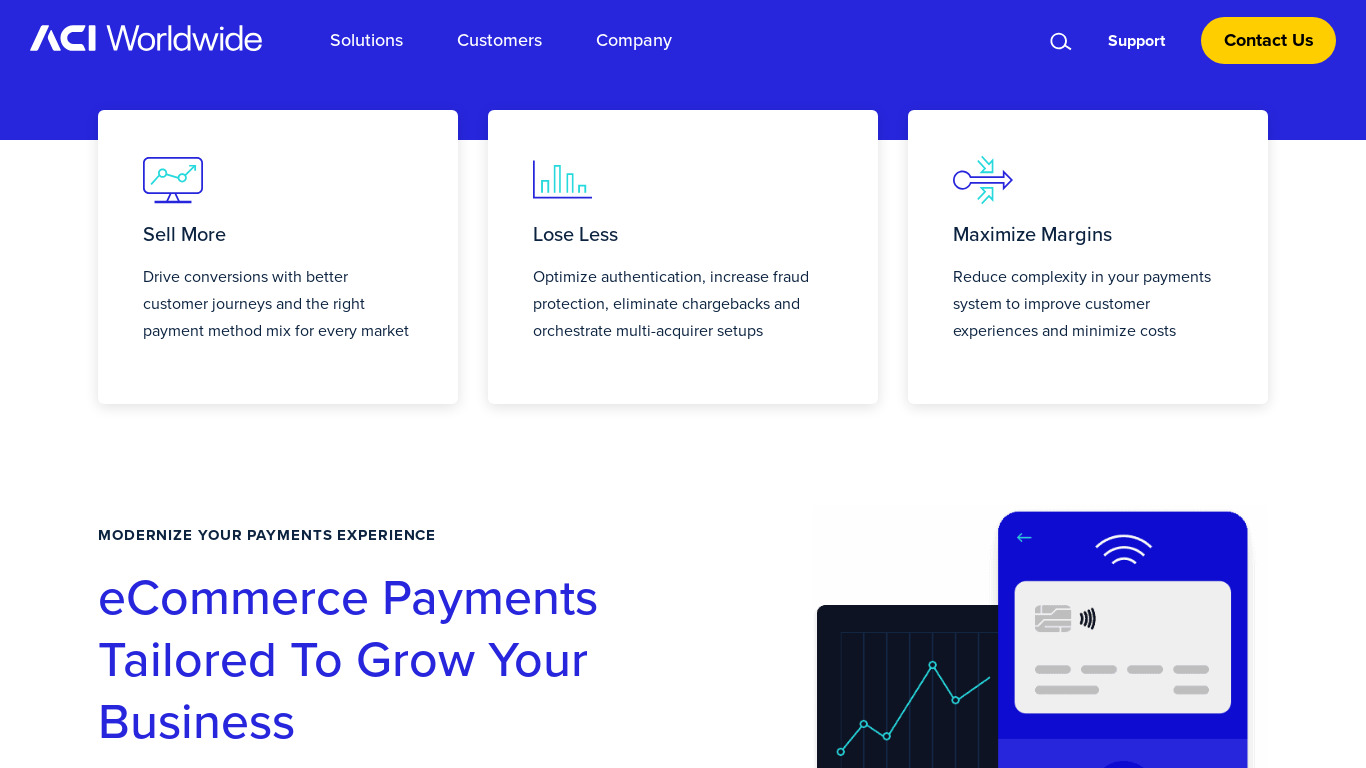 PAY.ON Payments Gateway Landing page