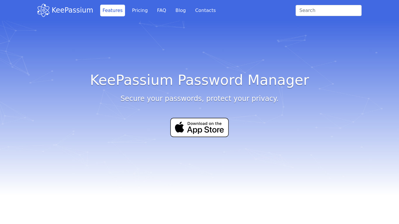 KeePassium Landing page