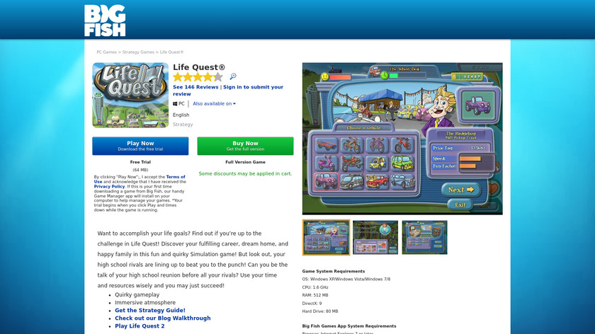 Life Quest Full Landing Page