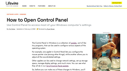 Control Panel image