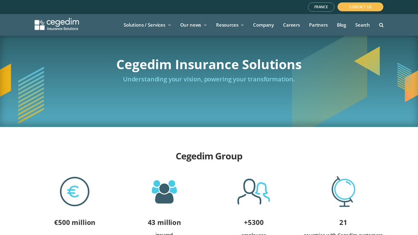 Cegedim Healthcare Insurance Management Landing Page