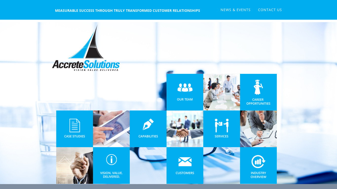 Accrete Solutions LLC Landing page