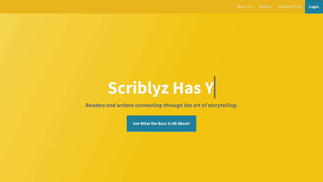 Scriblyz Landing page