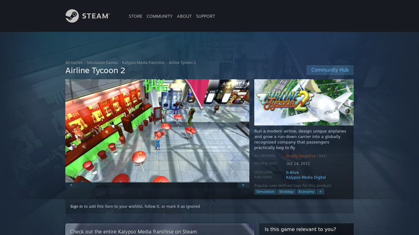 Airline Tycoon 2 Landing Page
