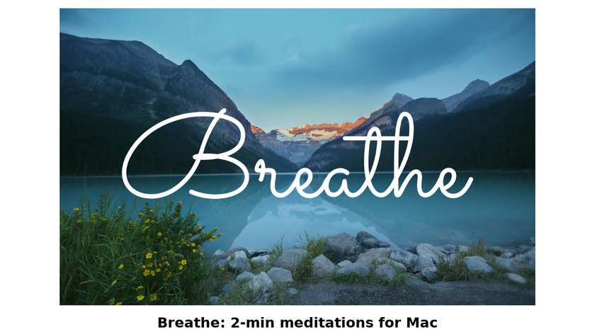 Breathe Meditations for Mac Landing Page