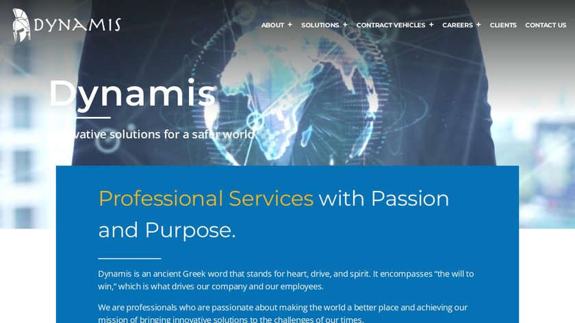 Dynamis Landing Page