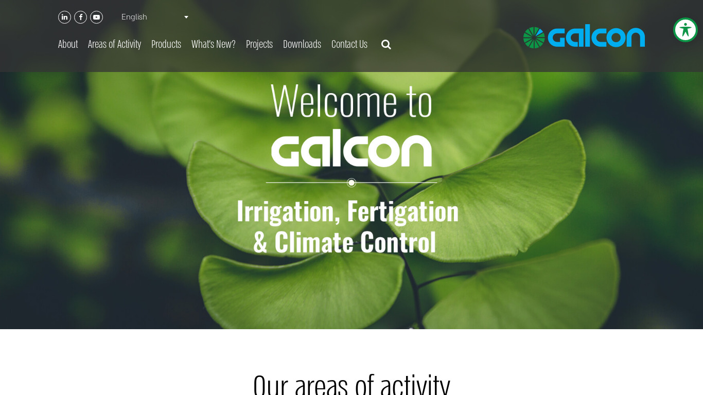 Galcon Landing page
