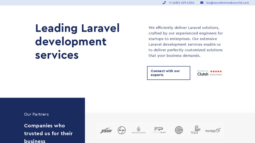 Laravel Development Services Landing Page
