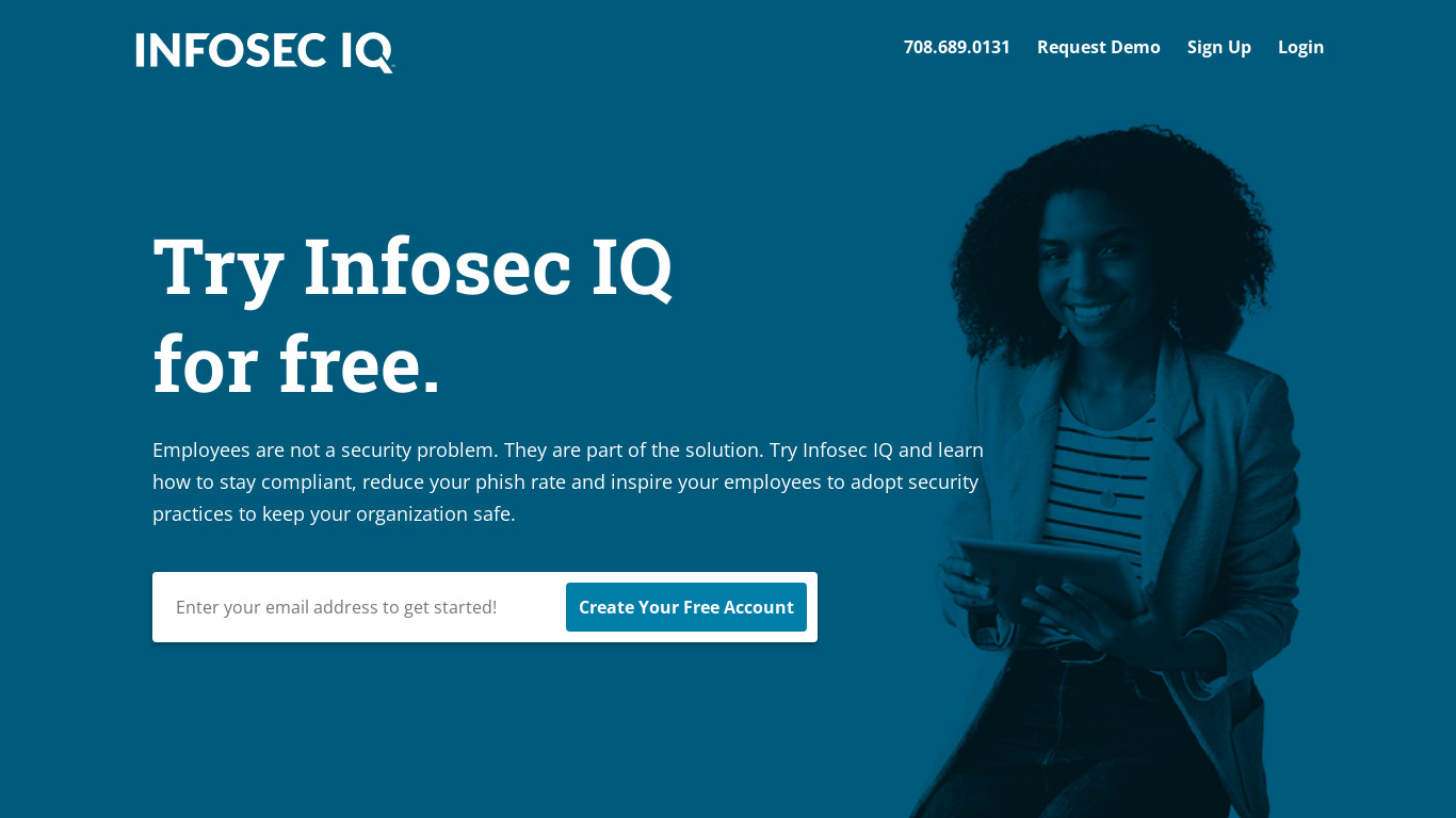 Infosec IQ Landing page