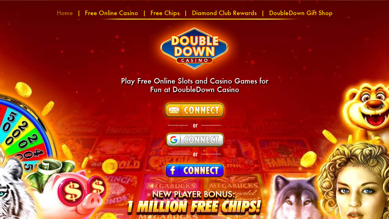 Doubledown Casino Landing page
