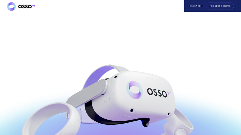 Osso VR Landing Page