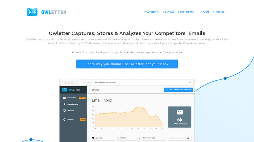 Owletter Landing Page