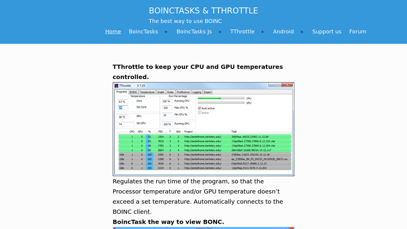 TThrottle Landing Page