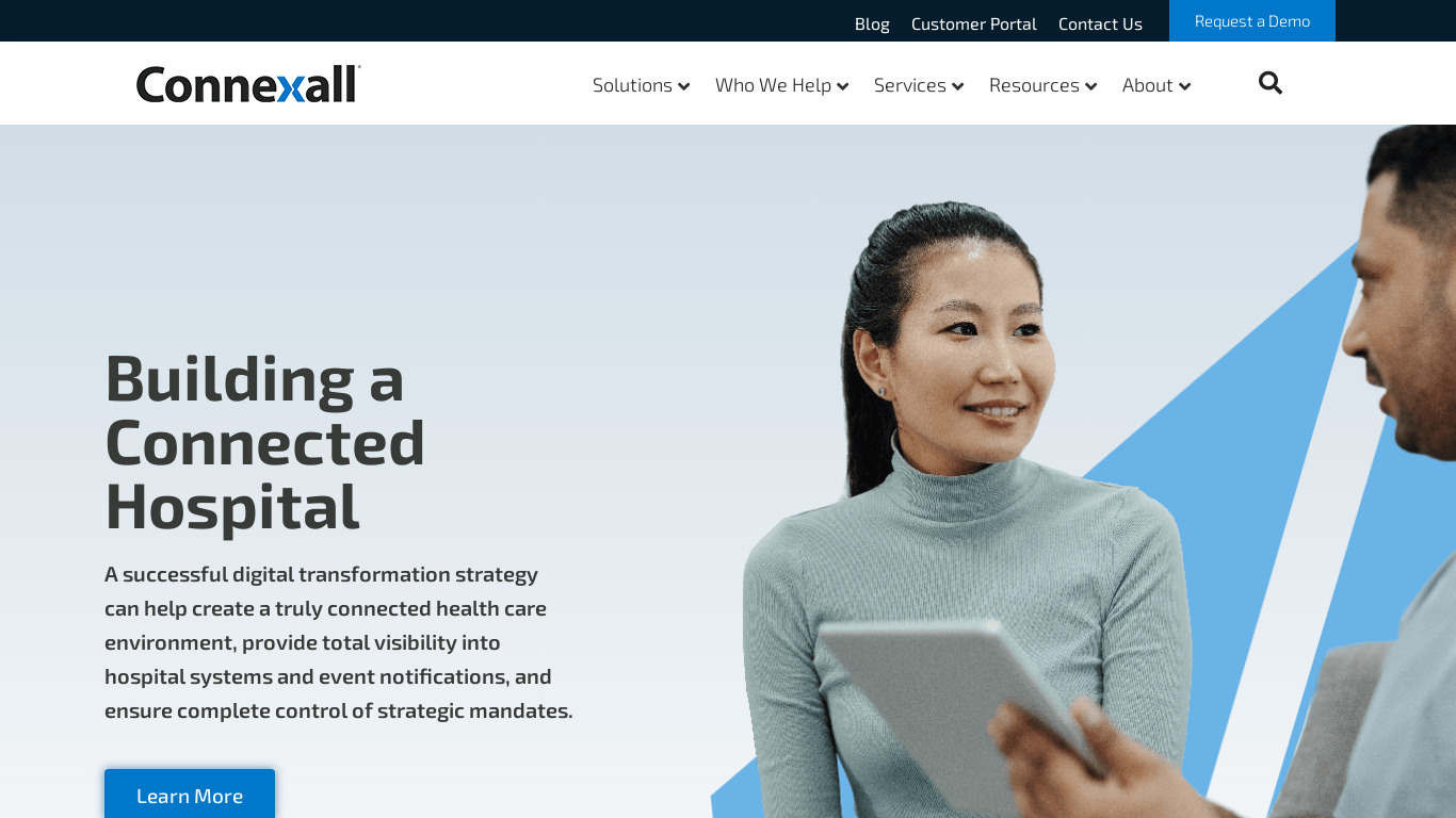 Connexall Landing page