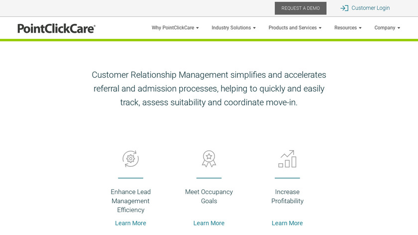 PointClickCare Marketing Landing Page
