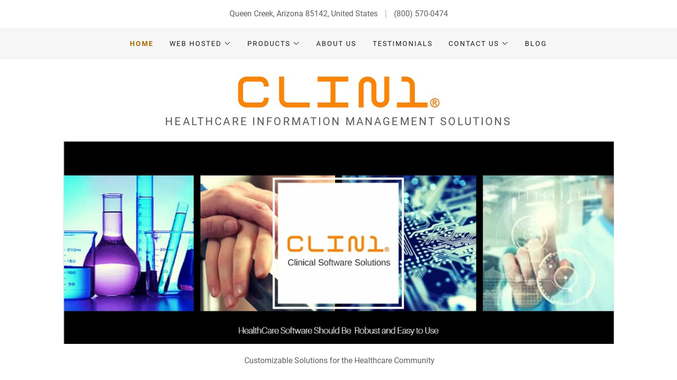 CLIN1 Scheduling Landing page